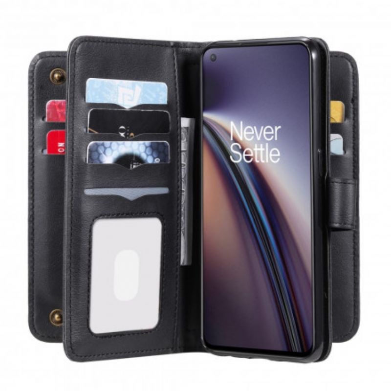 Flip Cover OnePlus Nord CE 5G Multi-funktion 10 Kortholder