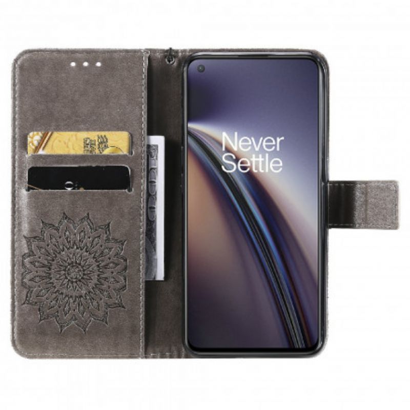 Flip Cover OnePlus Nord CE 5G Solblomst