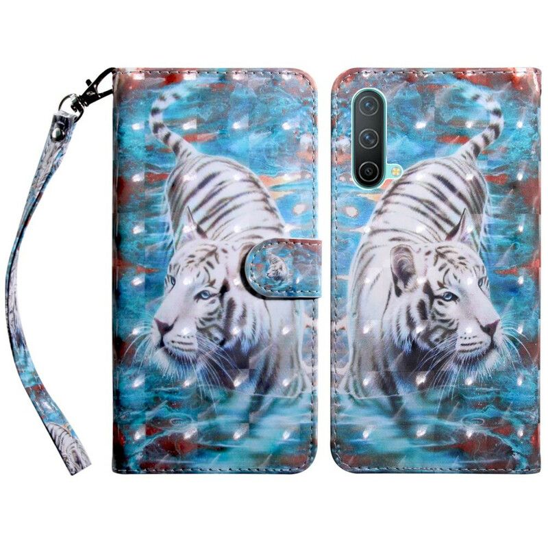 Flip Cover OnePlus Nord CE 5G Tiger I Vand