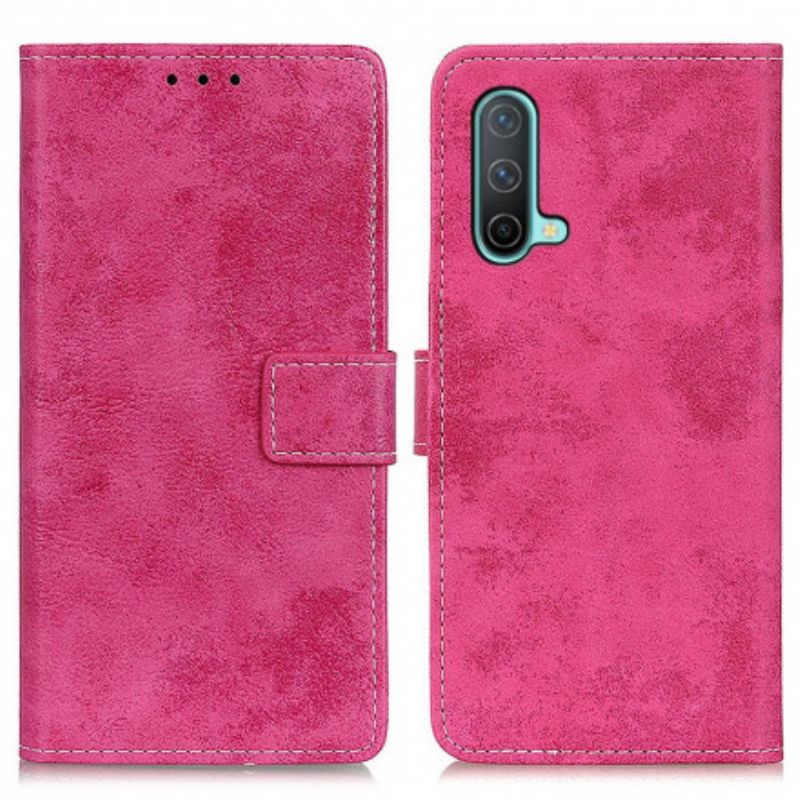 Flip Cover OnePlus Nord CE 5G Vintage Kunstlæder