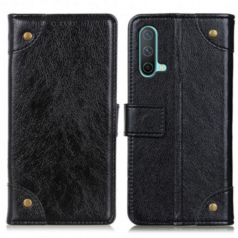 Flip Cover OnePlus Nord CE 5G Vintage Nitter Nappa Læderstil