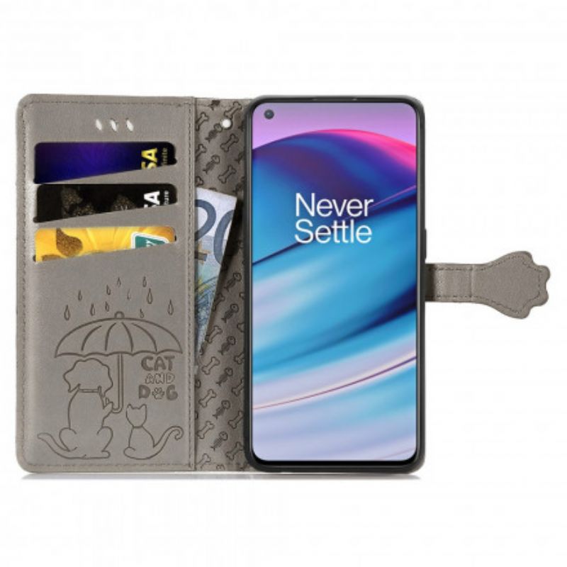 Læder Cover OnePlus Nord CE 5G Animerede Dyr