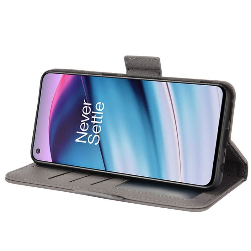 Læder Cover OnePlus Nord CE 5G Flip Cover Dobbelt Nye Farver Flap