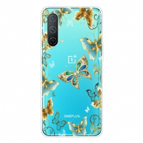 Mobilcover OnePlus Nord CE 5G Sommerfugle Design