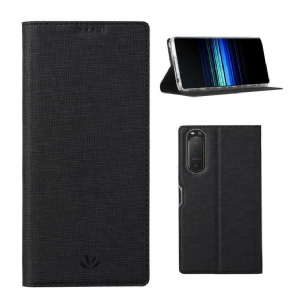 Cover Sony Xperia 5 II Flip Cover Vili Dmx Tekstureret