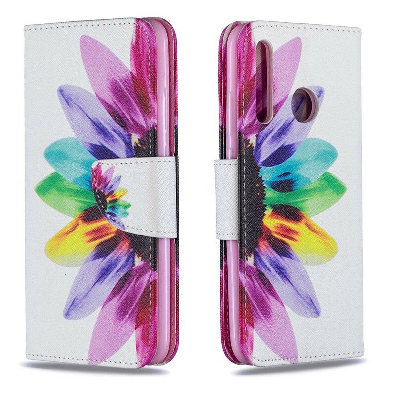 Flip Cover Huawei P Smart Plus 2019 Akvarelblomst