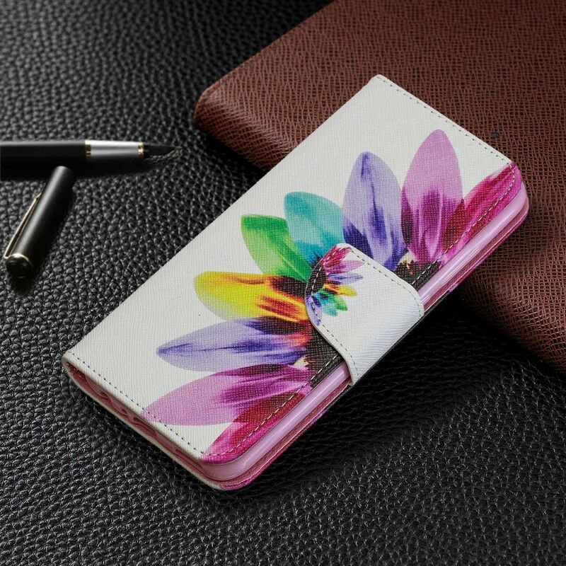 Flip Cover Huawei P Smart Plus 2019 Akvarelblomst