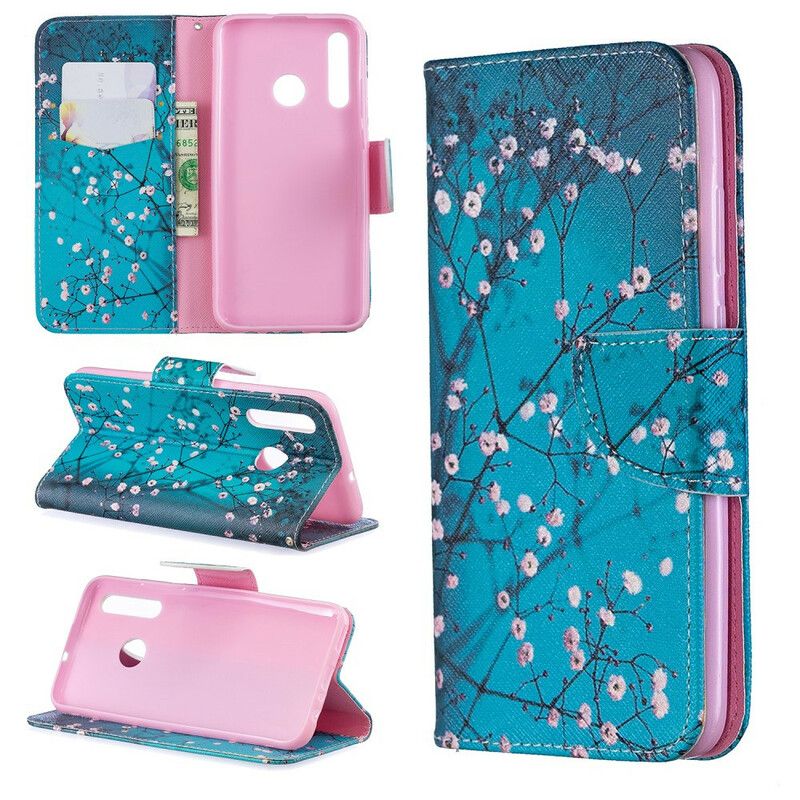 Flip Cover Huawei P Smart Plus 2019 Blomstrende Træ