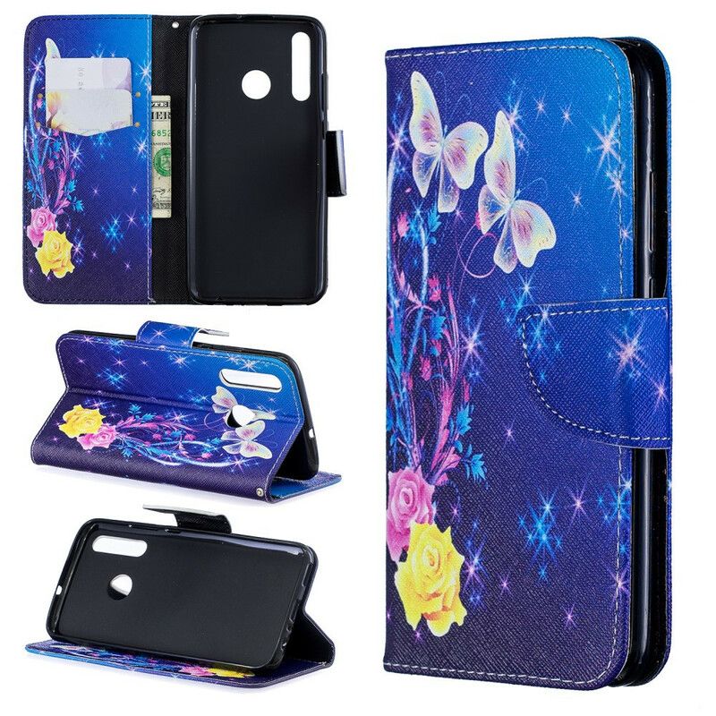 Flip Cover Huawei P Smart Plus 2019 Utrolige Sommerfugle