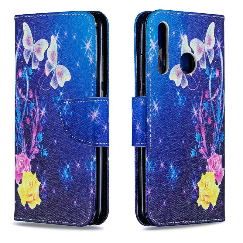 Flip Cover Huawei P Smart Plus 2019 Utrolige Sommerfugle