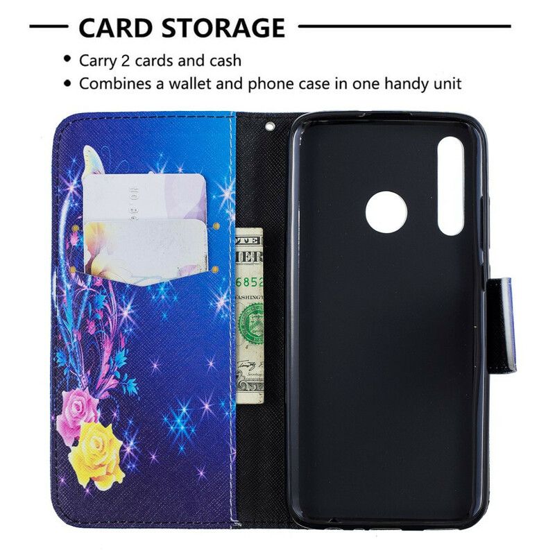 Flip Cover Huawei P Smart Plus 2019 Utrolige Sommerfugle