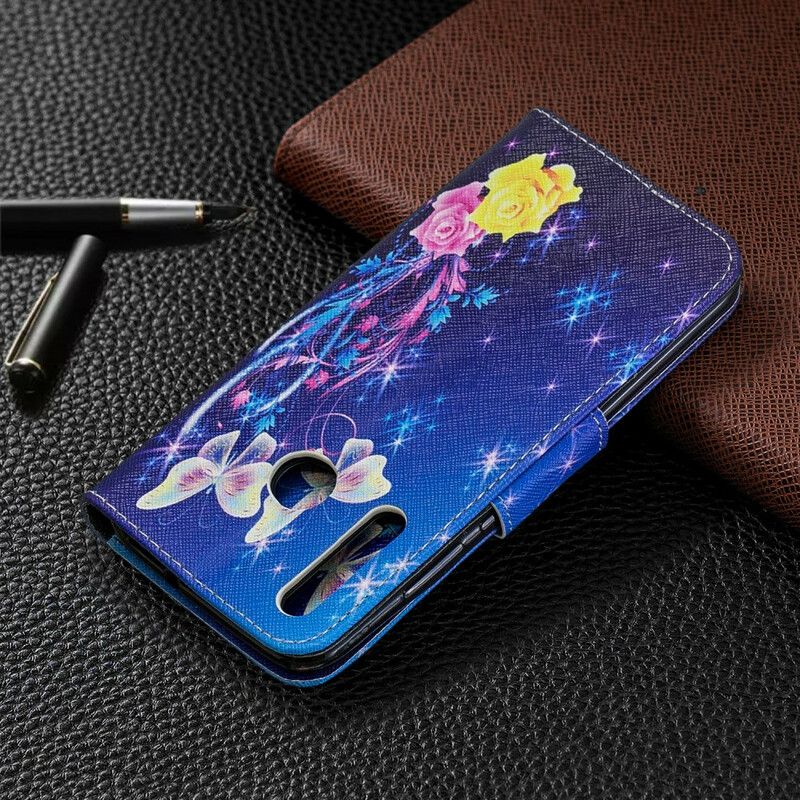 Flip Cover Huawei P Smart Plus 2019 Utrolige Sommerfugle