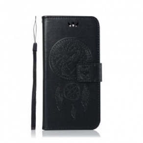 Flip Cover Sony Xperia 1 Lædereffekt Catch Dreams Owl