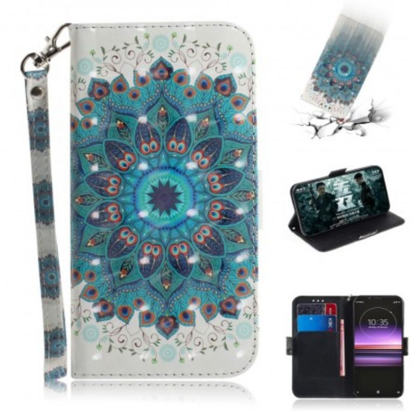 Flip Cover Sony Xperia 1 Med Snor Masterful Strappy Mandala