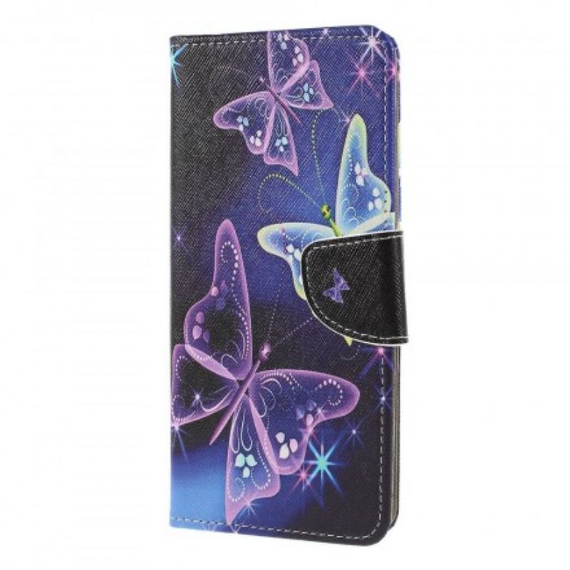 Flip Cover Sony Xperia 1 Sommerfugle Lys