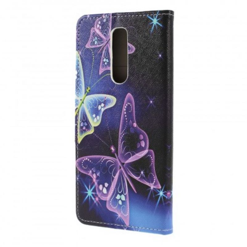 Flip Cover Sony Xperia 1 Sommerfugle Lys