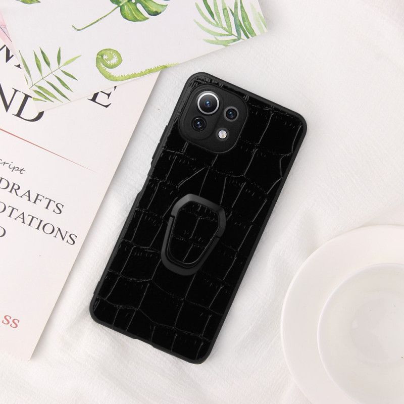 Cover Xiaomi Mi 11 Lite 5G NE / Mi 11 Lite 4G / 5G Crocodile Style Ring-støtte