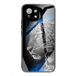 Cover Xiaomi Mi 11 Lite 5G NE / Mi 11 Lite 4G / 5G Feline Face Hærdet Glas