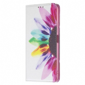 Cover Xiaomi Mi 11 Lite 5G NE / Mi 11 Lite 4G / 5G Flip Cover Akvarelblomst