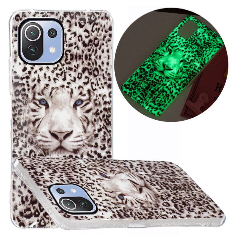 Cover Xiaomi Mi 11 Lite 5G NE / Mi 11 Lite 4G / 5G Fluorescerende Leopard