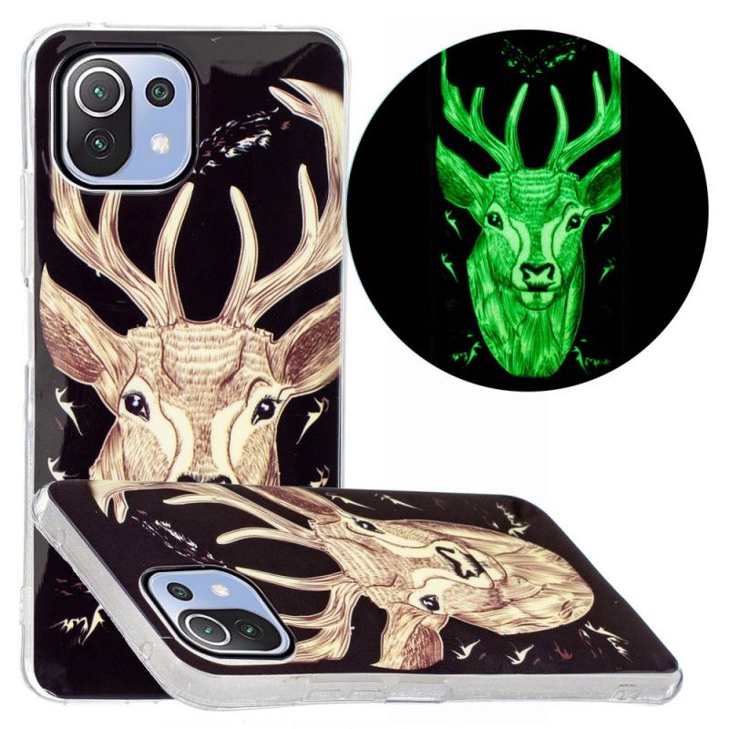 Cover Xiaomi Mi 11 Lite 5G NE / Mi 11 Lite 4G / 5G Fluorescerende Majestic Stag