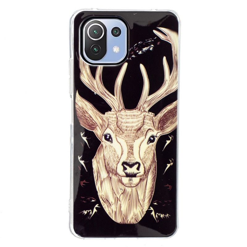 Cover Xiaomi Mi 11 Lite 5G NE / Mi 11 Lite 4G / 5G Fluorescerende Majestic Stag