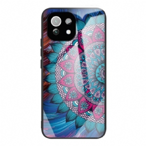 Cover Xiaomi Mi 11 Lite 5G NE / Mi 11 Lite 4G / 5G Hærdet Glas Mandala