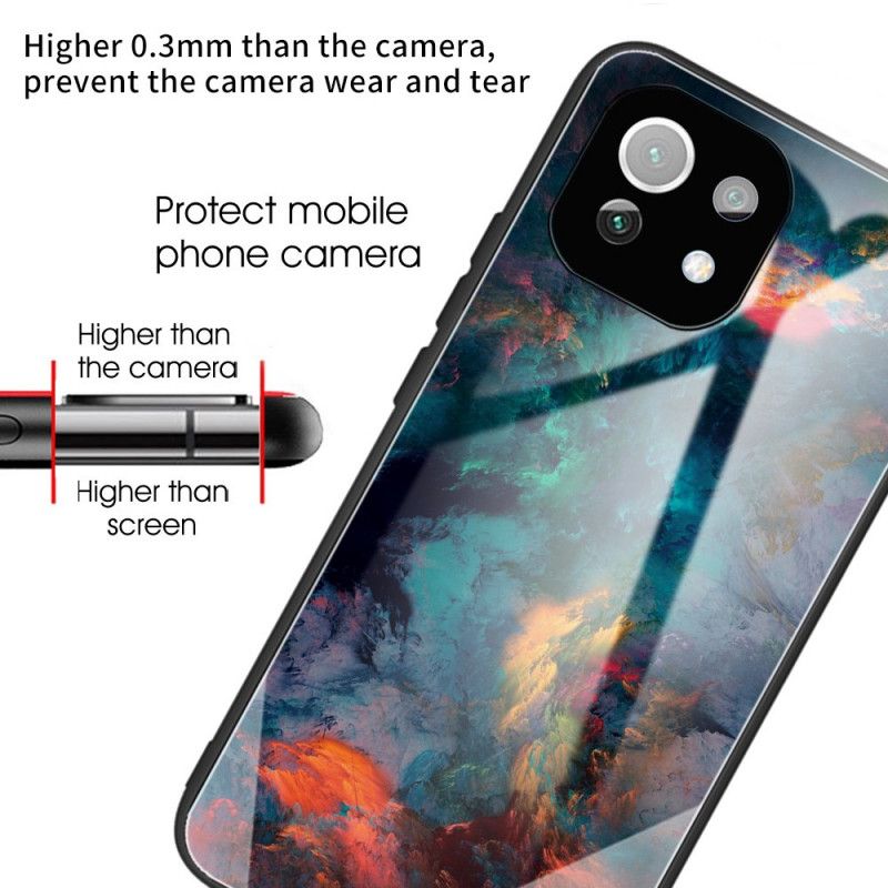 Cover Xiaomi Mi 11 Lite 5G NE / Mi 11 Lite 4G / 5G Himmelhærdet Glas