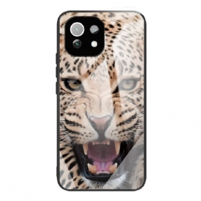 Cover Xiaomi Mi 11 Lite 5G NE / Mi 11 Lite 4G / 5G Leopard Hærdet Glas