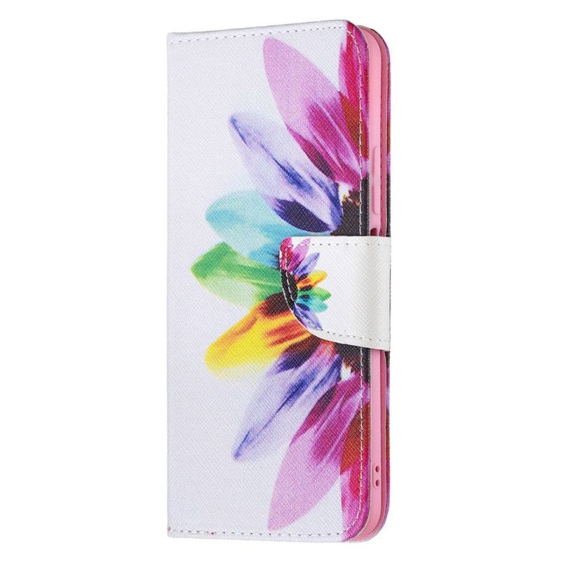 Flip Cover Xiaomi Mi 11 Lite 5G NE / Mi 11 Lite 4G / 5G Akvarelblomst