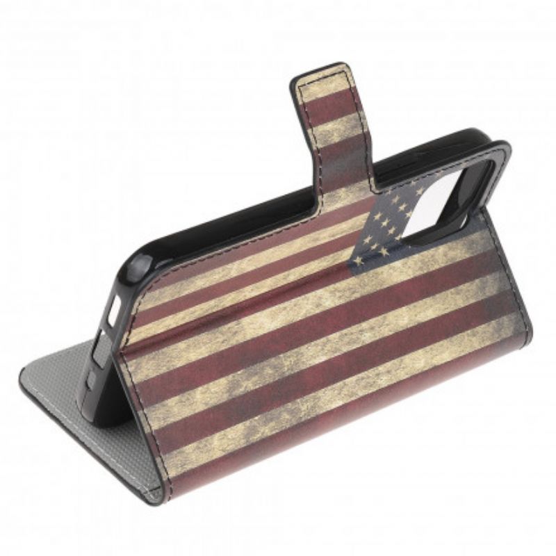 Flip Cover Xiaomi Mi 11 Lite 5G NE / Mi 11 Lite 4G / 5G Amerikansk Flag