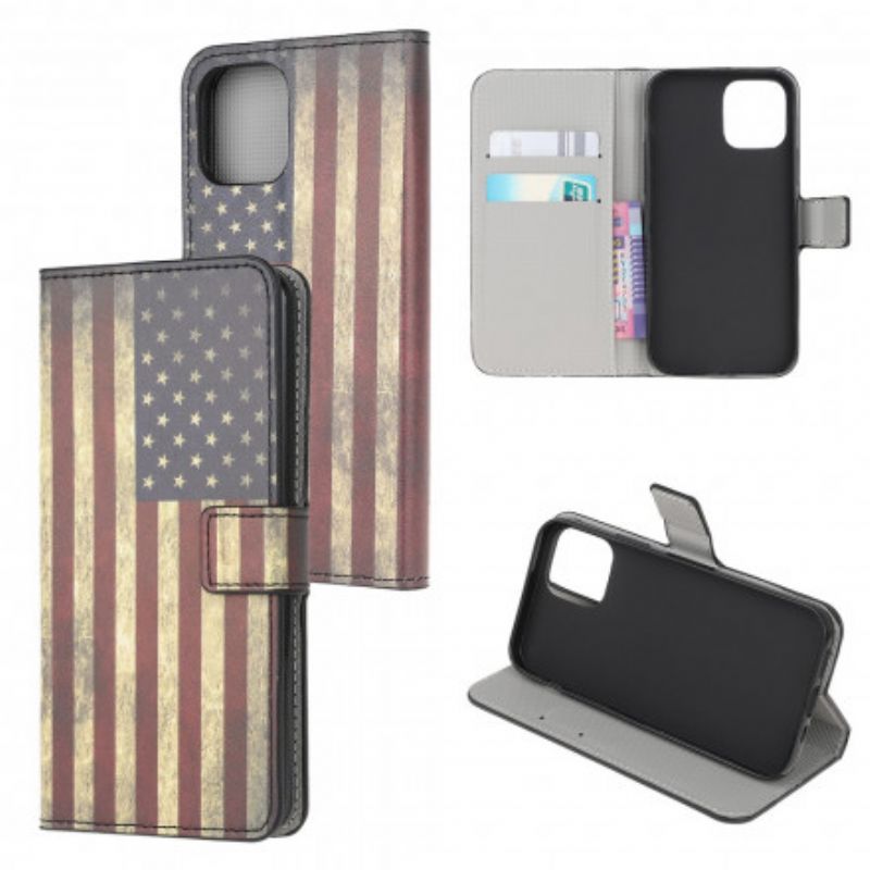 Flip Cover Xiaomi Mi 11 Lite 5G NE / Mi 11 Lite 4G / 5G Amerikansk Flag