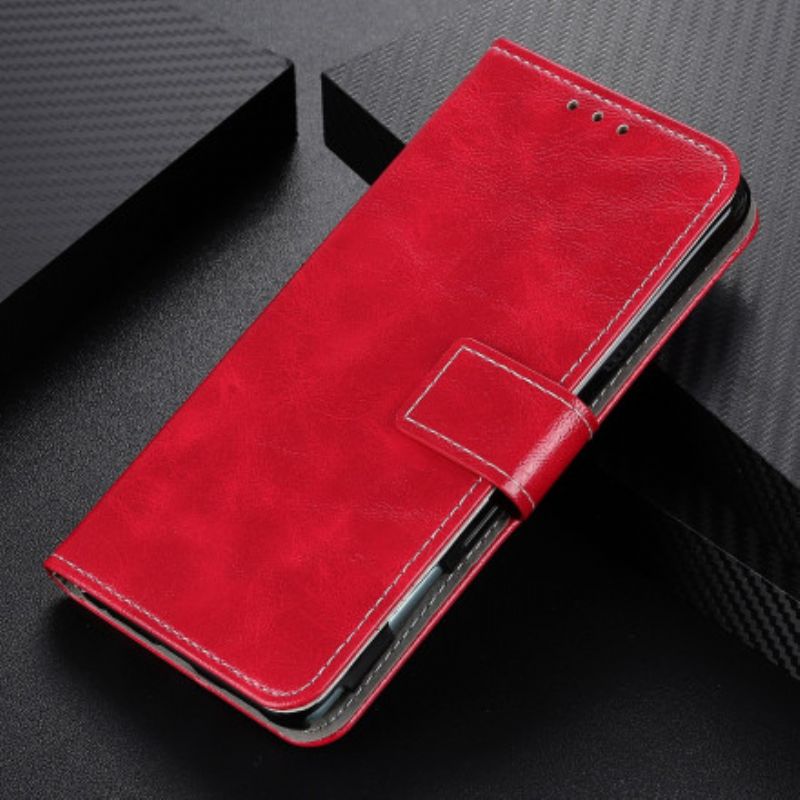 Flip Cover Xiaomi Mi 11 Lite 5G NE / Mi 11 Lite 4G / 5G Blanke Og Synlige Sømme