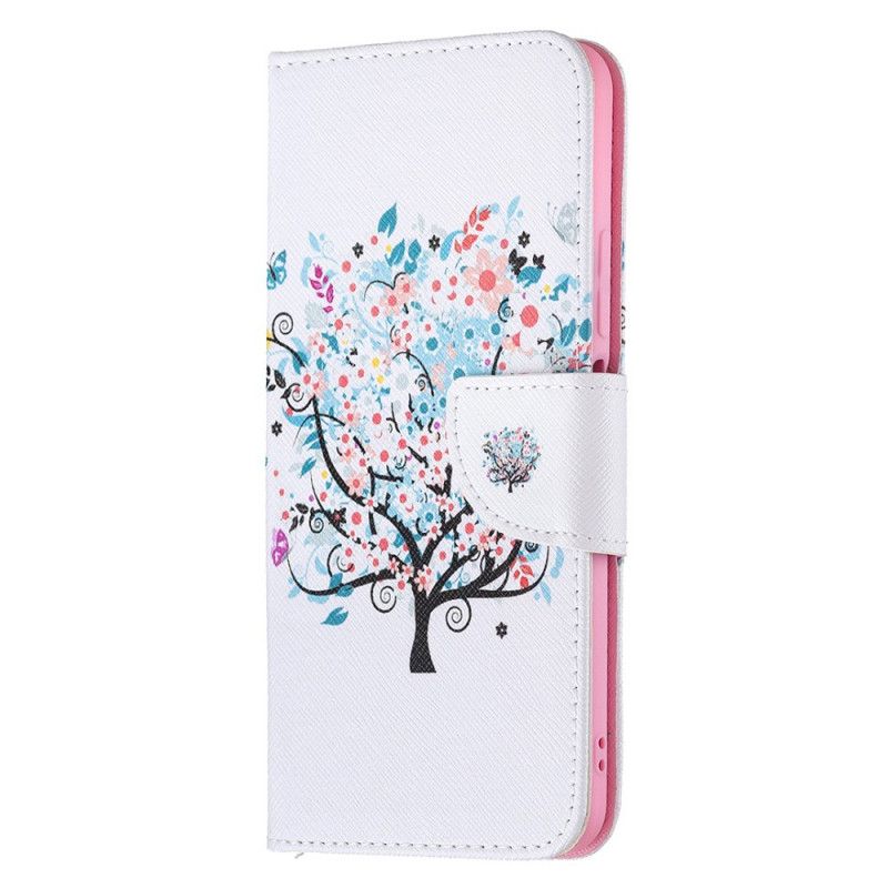 Flip Cover Xiaomi Mi 11 Lite 5G NE / Mi 11 Lite 4G / 5G Blomstret Træ