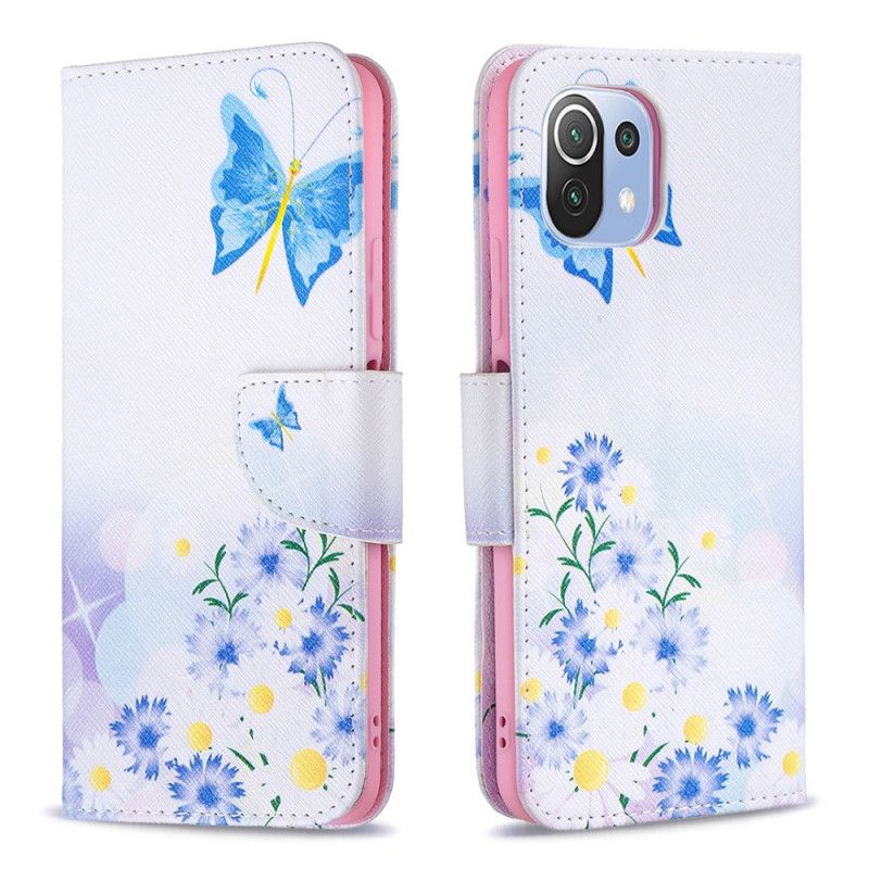 Flip Cover Xiaomi Mi 11 Lite 5G NE / Mi 11 Lite 4G / 5G Drømmesommerfugle