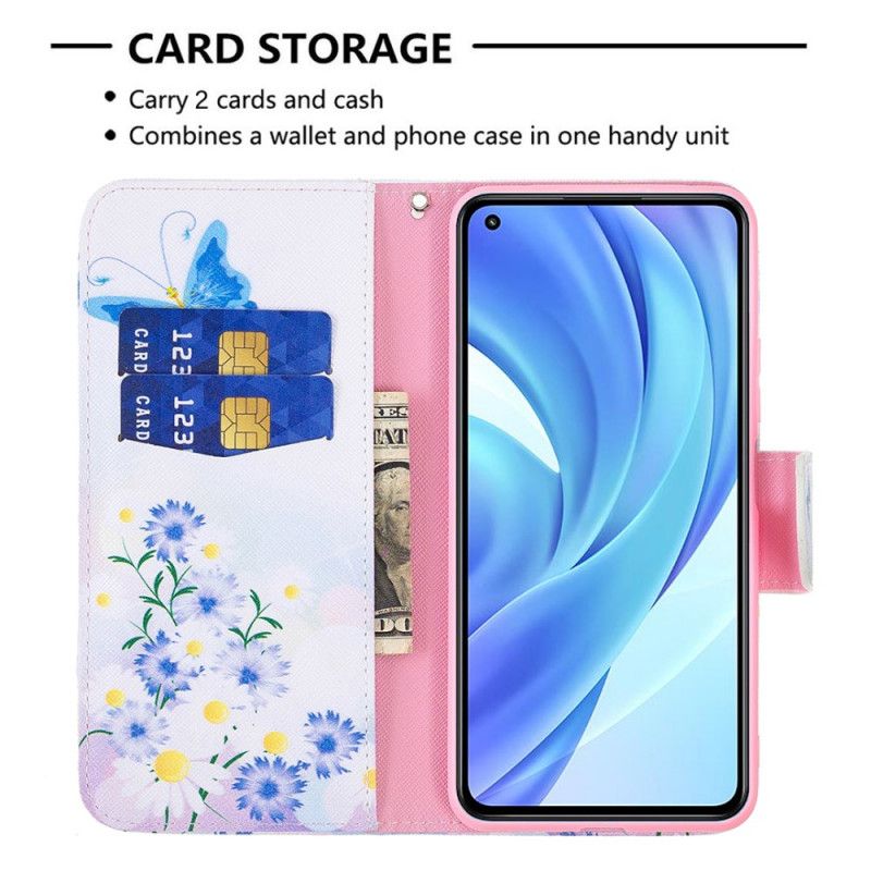 Flip Cover Xiaomi Mi 11 Lite 5G NE / Mi 11 Lite 4G / 5G Drømmesommerfugle