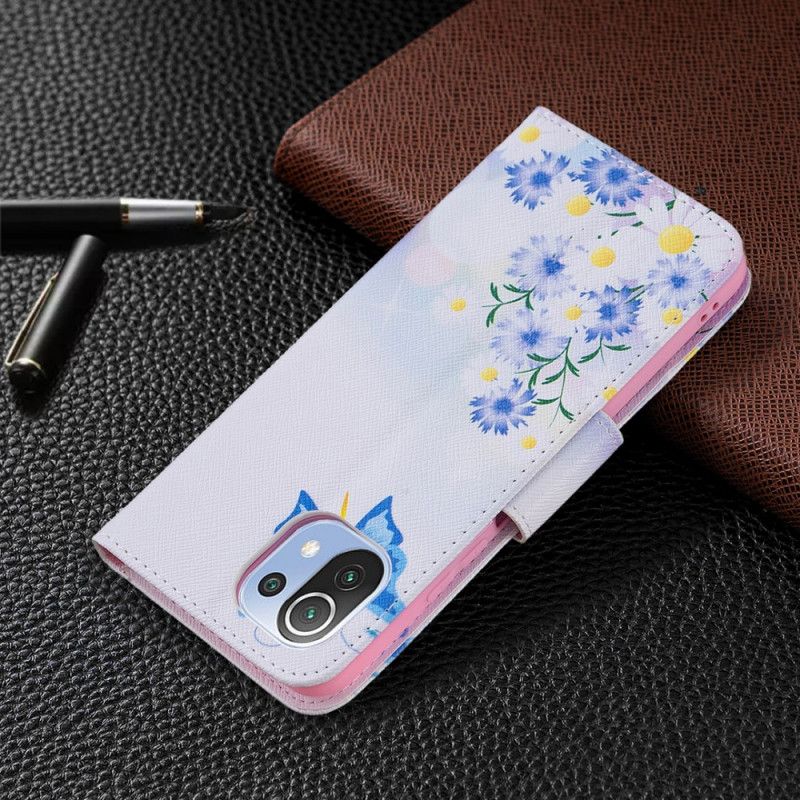 Flip Cover Xiaomi Mi 11 Lite 5G NE / Mi 11 Lite 4G / 5G Drømmesommerfugle