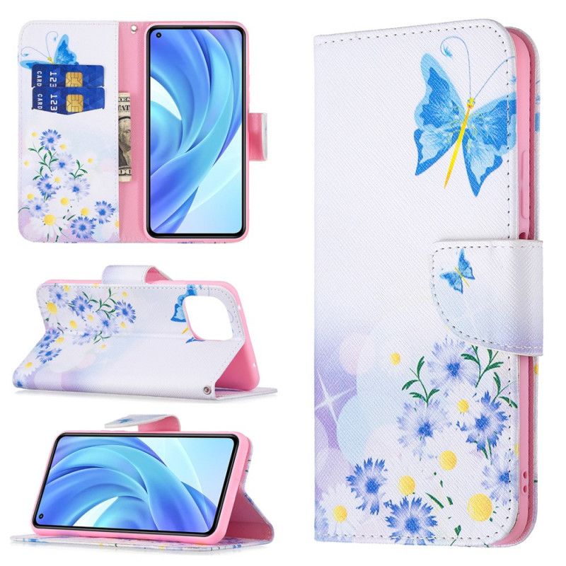 Flip Cover Xiaomi Mi 11 Lite 5G NE / Mi 11 Lite 4G / 5G Drømmesommerfugle