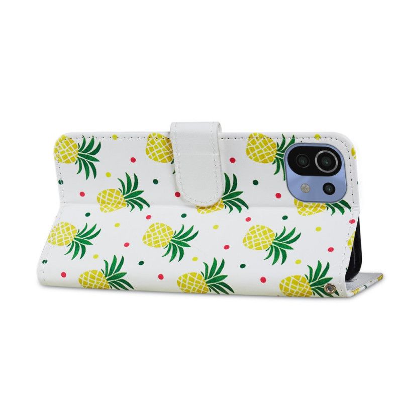 Flip Cover Xiaomi Mi 11 Lite 5G NE / Mi 11 Lite 4G / 5G Flere Ananas