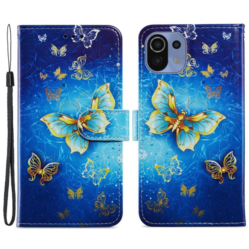 Flip Cover Xiaomi Mi 11 Lite 5G NE / Mi 11 Lite 4G / 5G Flyvende Sommerfugle