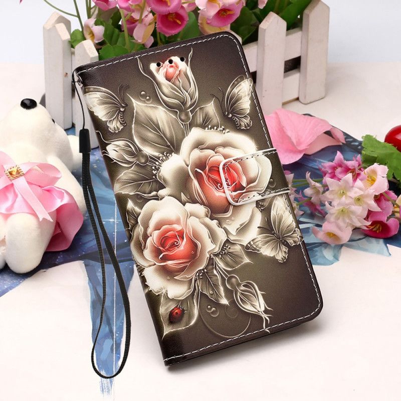 Flip Cover Xiaomi Mi 11 Lite 5G NE / Mi 11 Lite 4G / 5G Gyldne Roser