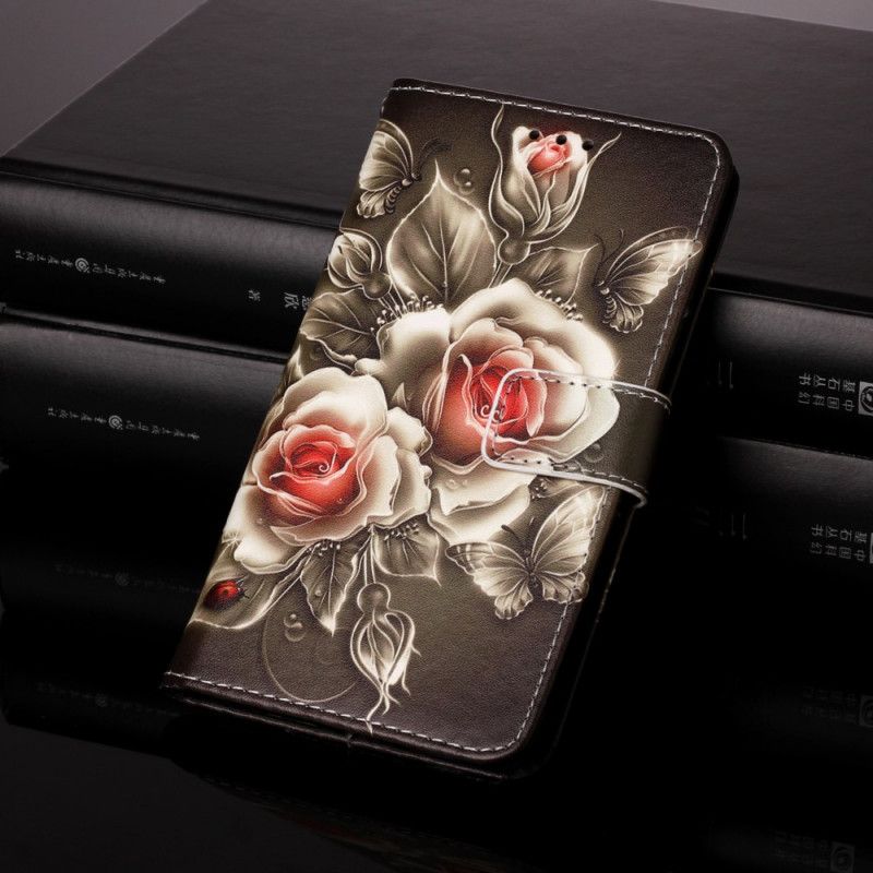 Flip Cover Xiaomi Mi 11 Lite 5G NE / Mi 11 Lite 4G / 5G Gyldne Roser