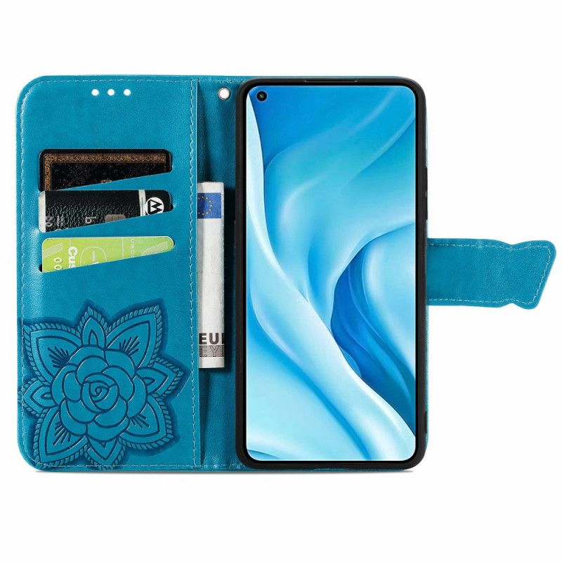 Flip Cover Xiaomi Mi 11 Lite 5G NE / Mi 11 Lite 4G / 5G Halv Aztekisk Sommerfugl