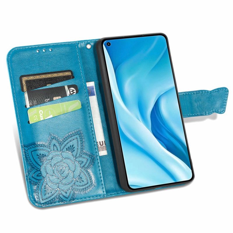 Flip Cover Xiaomi Mi 11 Lite 5G NE / Mi 11 Lite 4G / 5G Halv Aztekisk Sommerfugl