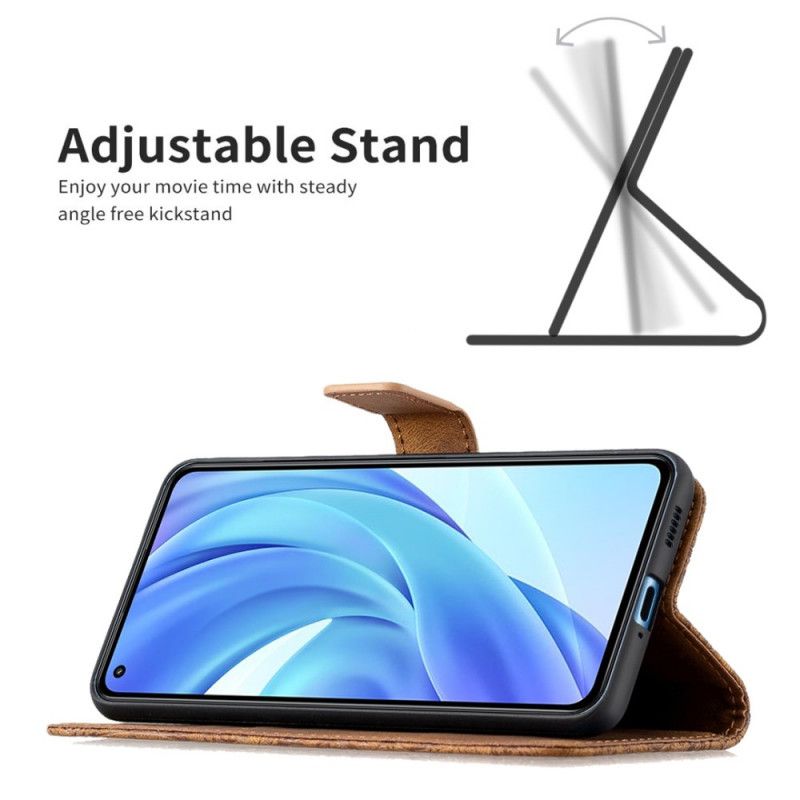 Flip Cover Xiaomi Mi 11 Lite 5G NE / Mi 11 Lite 4G / 5G Med Snor Barok Strop Sommerfugl