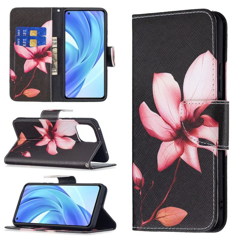 Flip Cover Xiaomi Mi 11 Lite 5G NE / Mi 11 Lite 4G / 5G Pink Blomst