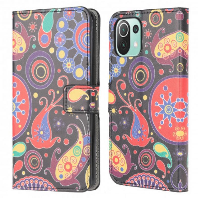 Læder Cover Xiaomi Mi 11 Lite 5G NE / Mi 11 Lite 4G / 5G Galaxy Design