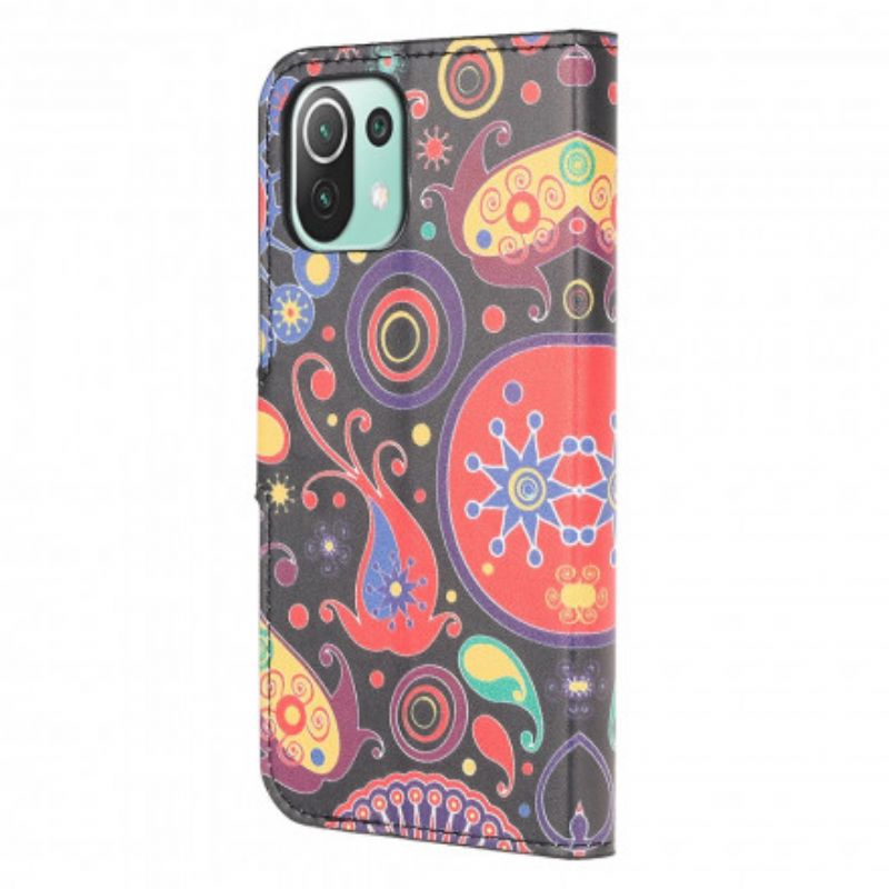 Læder Cover Xiaomi Mi 11 Lite 5G NE / Mi 11 Lite 4G / 5G Galaxy Design