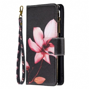 Læder Cover Xiaomi Mi 11 Lite 5G NE / Mi 11 Lite 4G / 5G Pink Flower Lynlåslomme