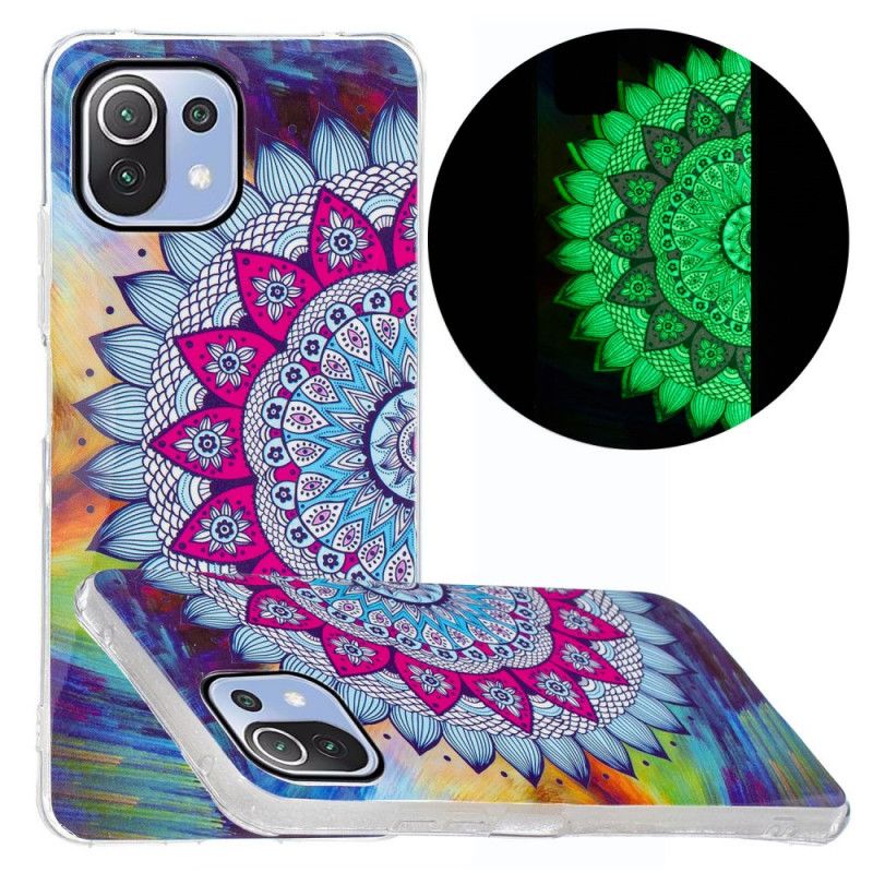 Mobilcover Xiaomi Mi 11 Lite 5G NE / Mi 11 Lite 4G / 5G Fluorescerende Farverig Mandala